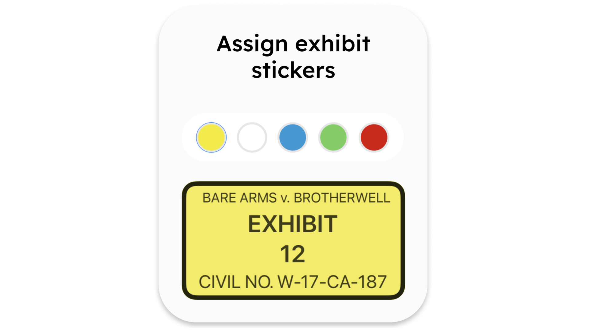 Custom Exhibit Stickers